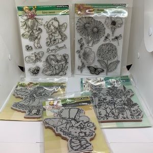 Penny Black fairy and flower rubber stamps
